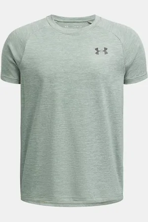 Under Armour Jungen Tech™ 2.0 Oberteil, kurzärmlig Silica / Schwarz YLG (149 - 160 cm)
