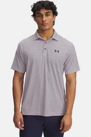 Under Armour Playoff 3.0 Stripe Poloshirt für Herren Prime / Midnight Blaue Marine / Midnight Blaue Marine L