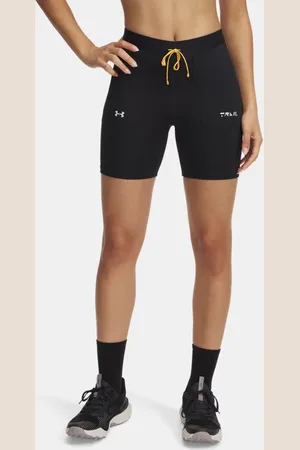 Under Armour Passgenaue Trail-Running-Shorts für Damen / Stein / Reflektierend L