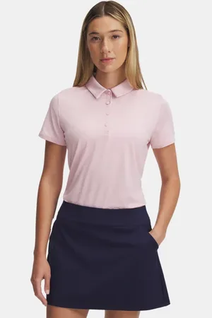 Under Armour Playoff Kurzarm-Poloshirt für Damen Prime / Downpour Grau L