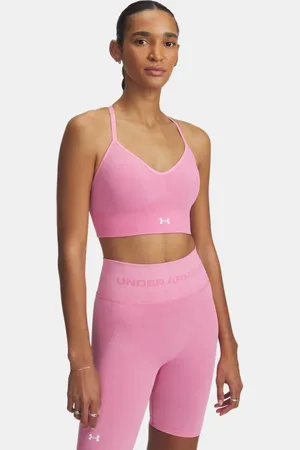 Under Armour Vanish Seamless Low Sport-BH mit Waschung für Damen Shaded Fuchsia / Weiß L