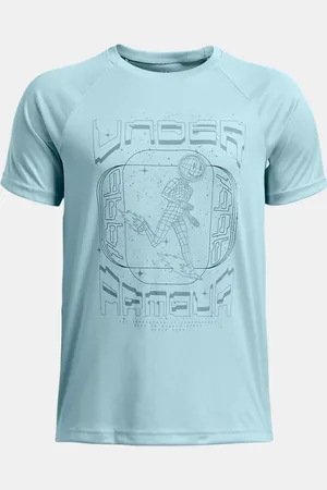 Under Armour Tech™ Game Day Kurzarmoberteil für Jungen Stream / Ether / Schwarz YLG (149 - 160 cm)