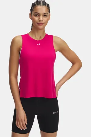 Under Armour Trail Run Tanktop für Damen Shaded Fuchsia / Reflektierend L