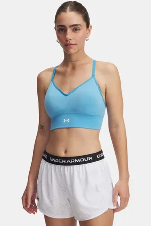 Under Armour Vanish Seamless Low Sport-BH mit Waschung für Damen Ether / Weiß L