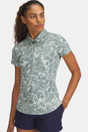 Under Armour Playoff 3.0 Poloshirt mit Aufdruck für Damen Silica / Silica M