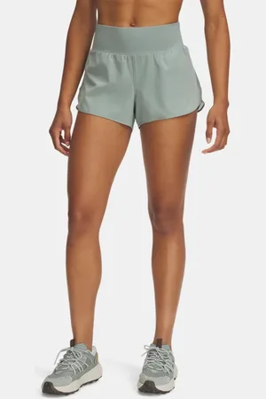 Under Armour Launch Pro Shorts (8 cm) für Damen Silica / Reflektierend L