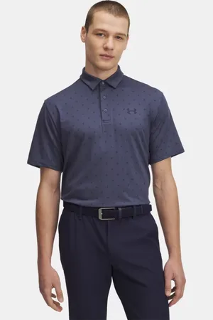 Under Armour Playoff 3.0 Poloshirt mit Aufdruck für Herren Downpour / Midnight Blaue Marine L