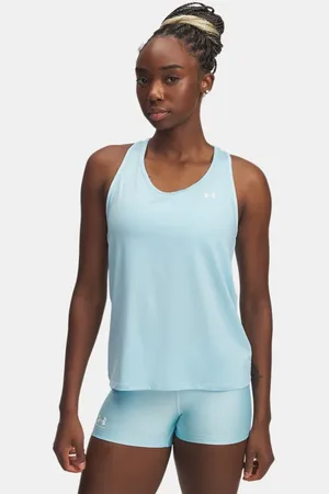 Under Armour Tech™ Knockout Tanktop für Damen Stream / Weiß L