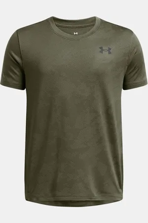 Under Armour Tech™ Vent Jacqrd Kurzarmoberteil für Jungen Marine OD / Schwarz YMD (137 - 149 cm)