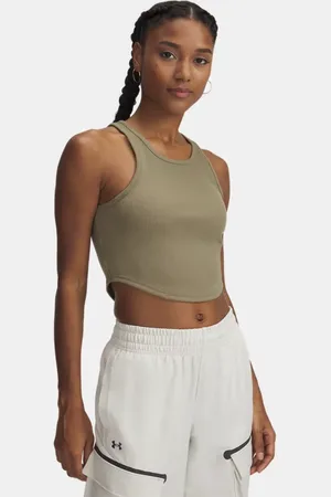 Under Armour Rival Rib Tanktop für Damen Bayou / Weiß L