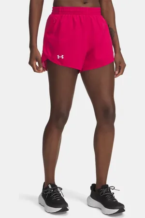 Under Armour Fly-By Shorts für Damen (8 cm) Shaded Fuchsia / Shaded Fuchsia / Reflektierend L
