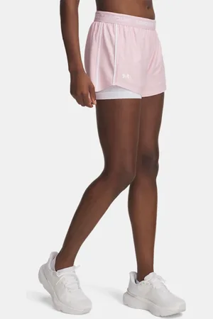 Under Armour Tech™ Play Up 2-in-1-Shorts für Damen Prime / Weiß / Weiß L