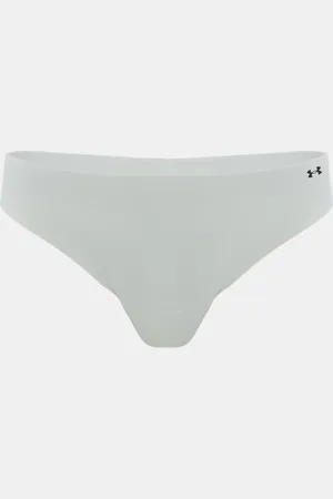 Under Armour Pure Stretch No Show Tanga im 3er-Pack für Damen Dawn / Hydro Grün / Weiß L