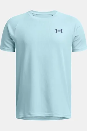 Under Armour Tech™ Strukturiertes Kurzarm-Oberteil für Jungen Stream / Midnight Blaue Marine YMD (137 - 149 cm)