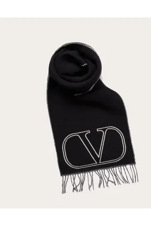 VALENTINO GARAVANI VLOGO SIGNATURE-SCHAL AUS WOLLE UND KASCHMIR Mann UNI