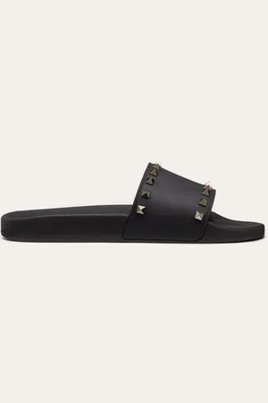 VALENTINO GARAVANI SLIDER-SANDALEN ROCKSTUD AUS GUMMI Mann 38