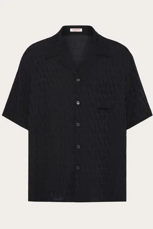 VALENTINO BOWLINGHEMD AUS SEIDE MIT TOILE ICONOGRAPHE-MUSTER Mann 44