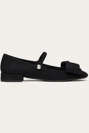 VALENTINO GARAVANI GARAVANI BOWJANE MARY-JANE BALLERINA AUS CREPE-TEXTIL 20 MM Frau 35.5