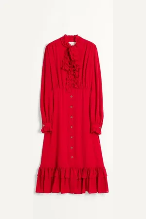 VALENTINO MIDIKLEID AUS GEORGETTE Frau 36