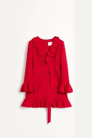 VALENTINO KURZES CREPE COUTURE KLEID Frau 36