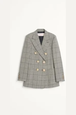 VALENTINO WOLLBLAZER MIT HAHNENTRITTMUSTER Frau 36