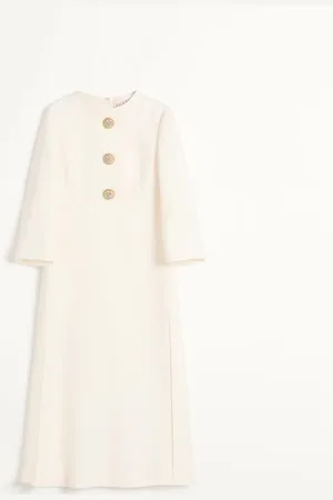 VALENTINO MIDIKLEID AUS CREPE COUTURE Frau 36