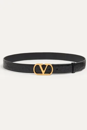 VALENTINO GARAVANI VLOGO SIGNATURE GÜRTEL AUS KROKODILLEDER, 30 MM Mann 085