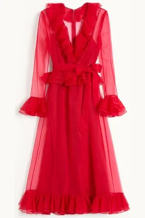 VALENTINO ORGANZA MIDIKLEID Frau 36