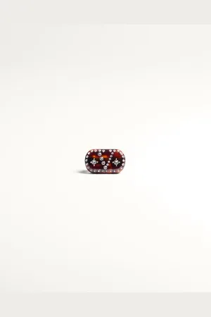 VALENTINO GARAVANI VLOGO SIGNATURE HAARSPANGE AUS KUNSTHARZ, METALL UND KRISTALLEN Frau UNI