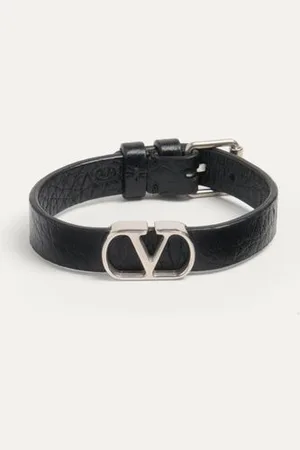 VALENTINO GARAVANI VLOGO SIGNATURE ARMBAND AUS GENARBTEM KALBSLEDER Mann UNI