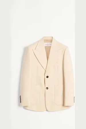 VALENTINO EINREIHIGES JACKETT AUS WOLLGABARDINE Mann 44
