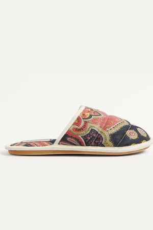 VALENTINO GARAVANI TA CHAMBRE SLIDE AUS VOYAGE IMAGINAIRE DENIM-STOFF Mann 39