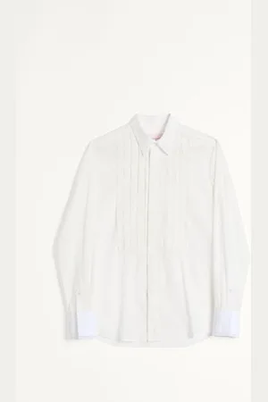 VALENTINO HEMD AUS BAUMWOLLMUSELIN MIT PLASTRON UND SPITZENDETAILS Mann 37