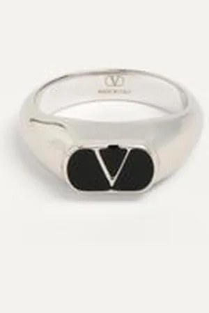 VALENTINO GARAVANI VLOGO SIGNATURE CHEVALIER RING AUS METAL UND EMAILLE Mann 10