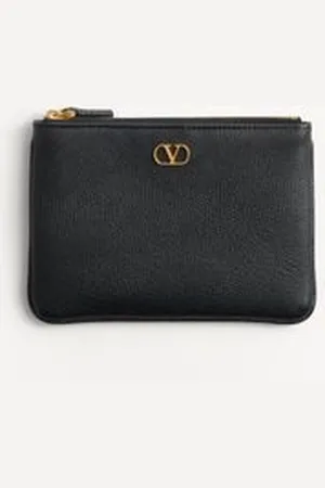 VALENTINO GARAVANI VLOGO SIGNATURE CLUTCH AUS GENARBTEM KALBSLEDER Frau UNI