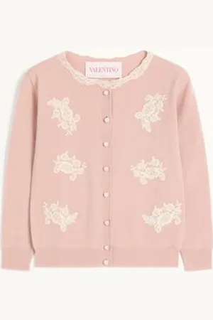 VALENTINO BESTICKTER CARDIGAN AUS SPITZE Frau L