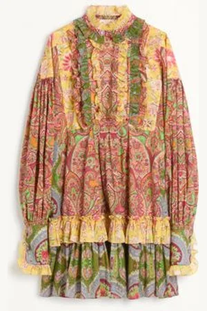 VALENTINO KURZES KLEID AUS VOYAGE IMAGINAIRE KASCHMIR-MUSSELIN Frau 36