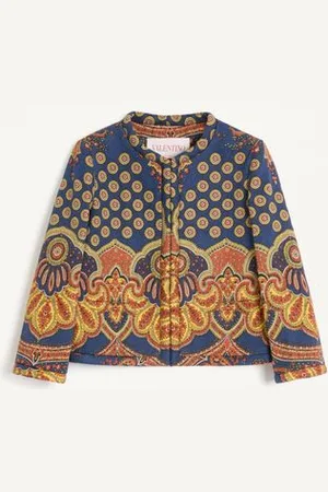 VALENTINO JACKE AUS GABARDINE PAISLEY MEDAGLIONI VOYAGE IMAGINAIRE Frau 36