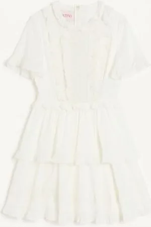VALENTINO KURZES KLEID AUS BESTICKTEM ORGANZA Frau 38