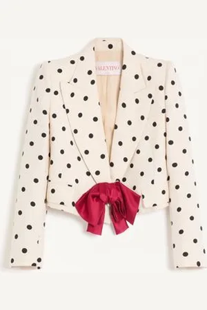 VALENTINO SHANTUNG-JACKE MIT PLUSDEPOIS-PRINT Frau 38
