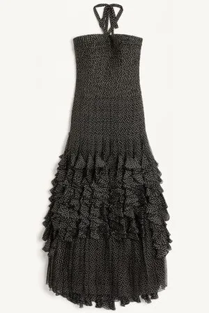 VALENTINO LANGES CHIFFONKLEID MIT PLUSDEPOIS-PRINT Frau 40