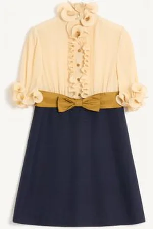 VALENTINO KURZES KLEID AUS CREPE DE CHINE UND VISKOSE Frau 36