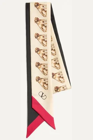VALENTINO GARAVANI PETIT CHARLES BANDEAU-SCHAL AUS SEIDE Frau UNI