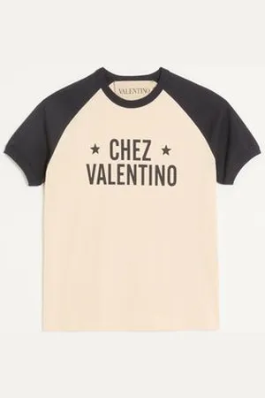 VALENTINO T-SHIRT AUS BAUMWOLLE MIT CHEZ PRINT Mann 3XL