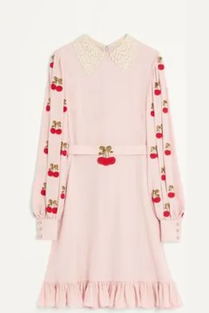 VALENTINO BESTICKTES KLEID AUS GEORGETTE Frau 36