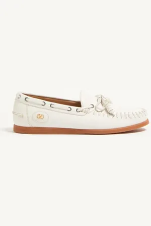 VALENTINO GARAVANI PALM AVENUE SEGELSCHUHE AUS BÜFFELLEDER Mann 39