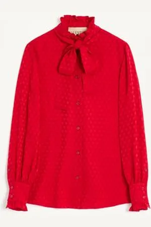 VALENTINO HEMD AUS CREPE DE CHINE MIT COUR DE COEUR-PRINT Frau 36