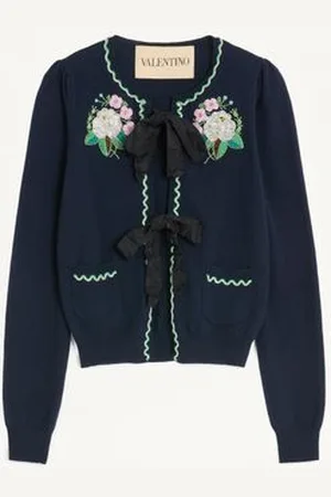 VALENTINO BESTICKTER CARDIGAN Frau L