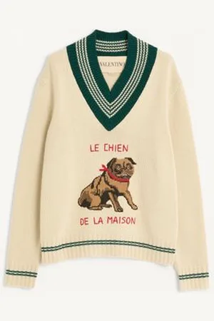 VALENTINO LE CHIEN DE LA MAISON JACQUARD-WOLLPULLOVER Mann L