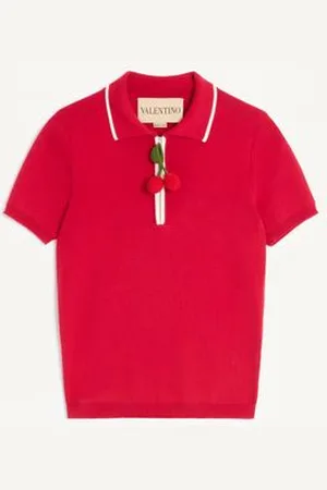 VALENTINO BAUMWOLLTOP MIT KIRSCHE Frau L
